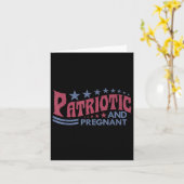 4. Juli Schwangerschaftsankündigung Mama Patriotic Karte (Gelbe Blume)