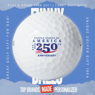 4. Juli Scramble America 250. Jubiläum Golfball