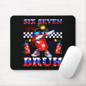 4. Juli sechs sieben bruh Feuerwerk Dabbing 67 Mousepad (Mit Mouse)
