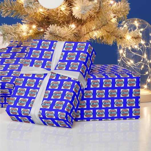 4. Juli Sehenswürdigkeit Geschenkpapier (Feiertage)