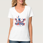 4. Juli Sehenswürdigkeit T-Shirt (Vorderseite)