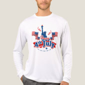 4. Juli Sehenswürdigkeit Tri-Blend Shirt (Vorderseite)