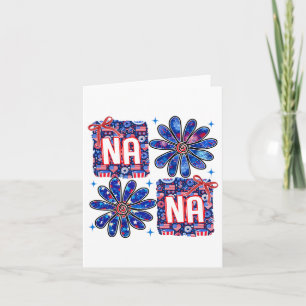 4. Juli Selig Oma Mimi Patriotic Coquett Karte