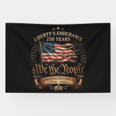 4. Juli Semiquincentennial 1776-2026 Banner (Horizontal)