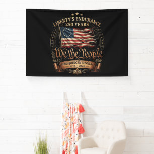 4. Juli Semiquincentennial 1776-2026 Banner