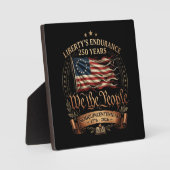 4. Juli Semiquincentennial 1776-2026 Fotoplatte (Vorderseite)