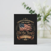 4. Juli Semiquincentennial 1776-2026 Postkarte (Stehend Vorderseite)
