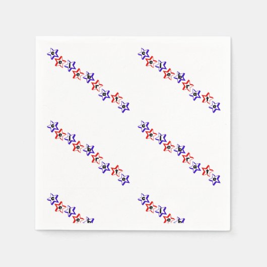 4. Juli Serviette (Vorderseite)