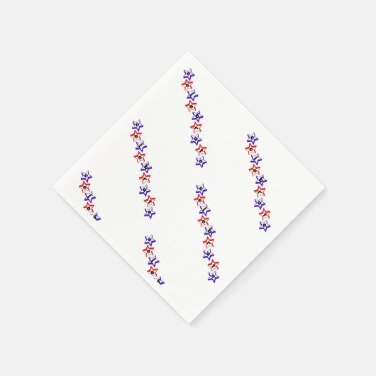 4. Juli Serviette (Ecke)