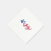 4. Juli Serviette (Ecke)