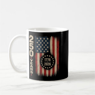 4. Juli-Shirt 2026 Amerikanische Flagge 250th Kaffeetasse