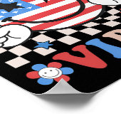 4. Juli Shirt Damen Männer Kinder Amerikanisches M Poster (Ecke)