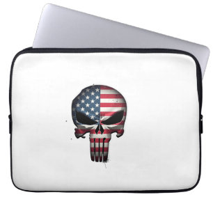 4. Juli-Shirt für Frauen Männer Amerikanische Flag Laptopschutzhülle