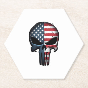 4. Juli-Shirt für Frauen Männer Amerikanische Flag Untersetzer