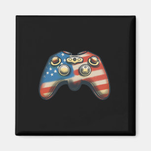 4. Juli Shirt Videospiel Gamer Kinder Jungs Männer Magnet