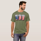 4. Juli Shirts für Men Beer American Flag (Vorne ganz)