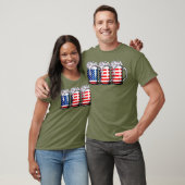 4. Juli Shirts für Men Beer American Flag (Unisex)