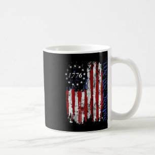 4. Juli Shirts Wir Menschen 1776 USA Flag Jet Kaffeetasse