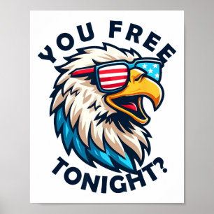 4. Juli Sie kostenlos heute Abend Adler American F Poster