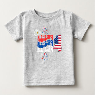 4. Juli/Sommer/Mississippi Sommer Baby T-shirt