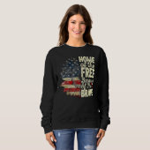 4. Juli Sonnenblumen Zuhause des Gratis wegen Sweatshirt (Vorne ganz)