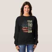 4. Juli Sonnenblumen Zuhause des Gratis wegen Sweatshirt (Vorne ganz)