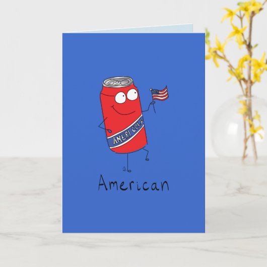 4. Juli Sonnenkarte Karte (Gelbe Blume)