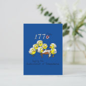 4. Juli Sonnige Unabhängigkeitserklärung Postkarte (Stehend Vorderseite)