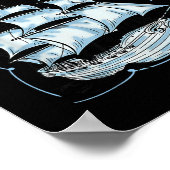 4. Juli Spilling der Tee seit 1773 Coquette R Poster (Ecke)