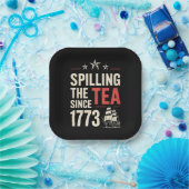 4. Juli Spilling the Tea Seit 1773 Patriotic Pappteller (Party)