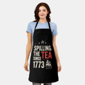 4. Juli Spilling the Tea Seit 1773 Patriotic Schürze (Getragen)