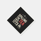 4. Juli Spilling the Tea Seit 1773 Patriotic Serviette (Ecke)