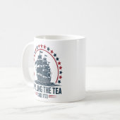 4. Juli Spilling the Tea seit 1773 Vierte von Kaffeetasse (Vorderseite Links)