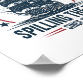 4. Juli Spilling the Tea seit 1773 Vierte von Poster (Ecke)