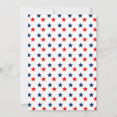 4. Juli Star Stripes Einladung (Rückseite)