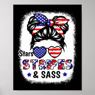 4. Juli Star Stripes S USA Flag Patriotische Kinde Poster