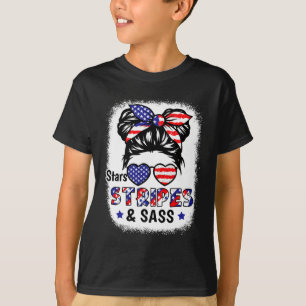 4. Juli Star Stripes S USA Flag Patriotische Kinde T-Shirt