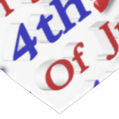 4. Juli Star Stripes Tischdecke (Schrägansicht)