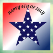 4. Juli Star Window Cling Fensteraufkleber (Blatt 3)