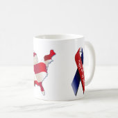 4. Juli, Stars & Stripes Map of US, Tasse (VorderseiteRechts)