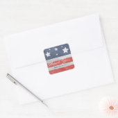 4. Juli - Stars & Stripes USA Gastgeschenk Sticker (Umschlag)