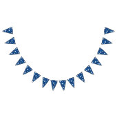 4. Juli Sterne auf Blue Wimpelkette (Alle)