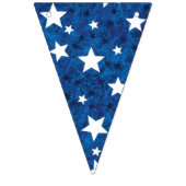 4. Juli Sterne auf Blue Wimpelkette (Dritte Fahne)