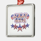 4. Juli Sterne Ornament Aus Metall (Links)