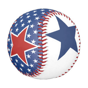 4. Juli Sterne, Red White und Blue Baseball