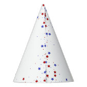 4. Juli Sterne Streifen Foil Balloons Partyhütchen (Rückseite)