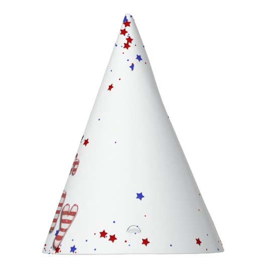 4. Juli Sterne Streifen Foil Balloons Partyhütchen (Rechts)