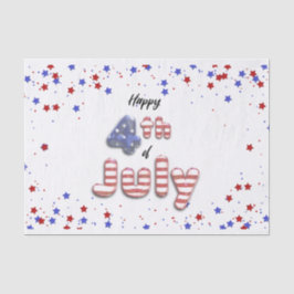 4. Juli Sterne Streifen Foil Balloons Seidenpapier