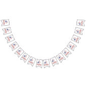 4. Juli Sterne Streifen Foil Balloons Wimpelkette (Alle)