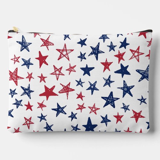 4. Juli Sterne Zubehörtasche (Vorderseite)